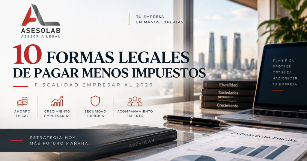 Cómo pagar menos impuestos en una empresa de forma legal